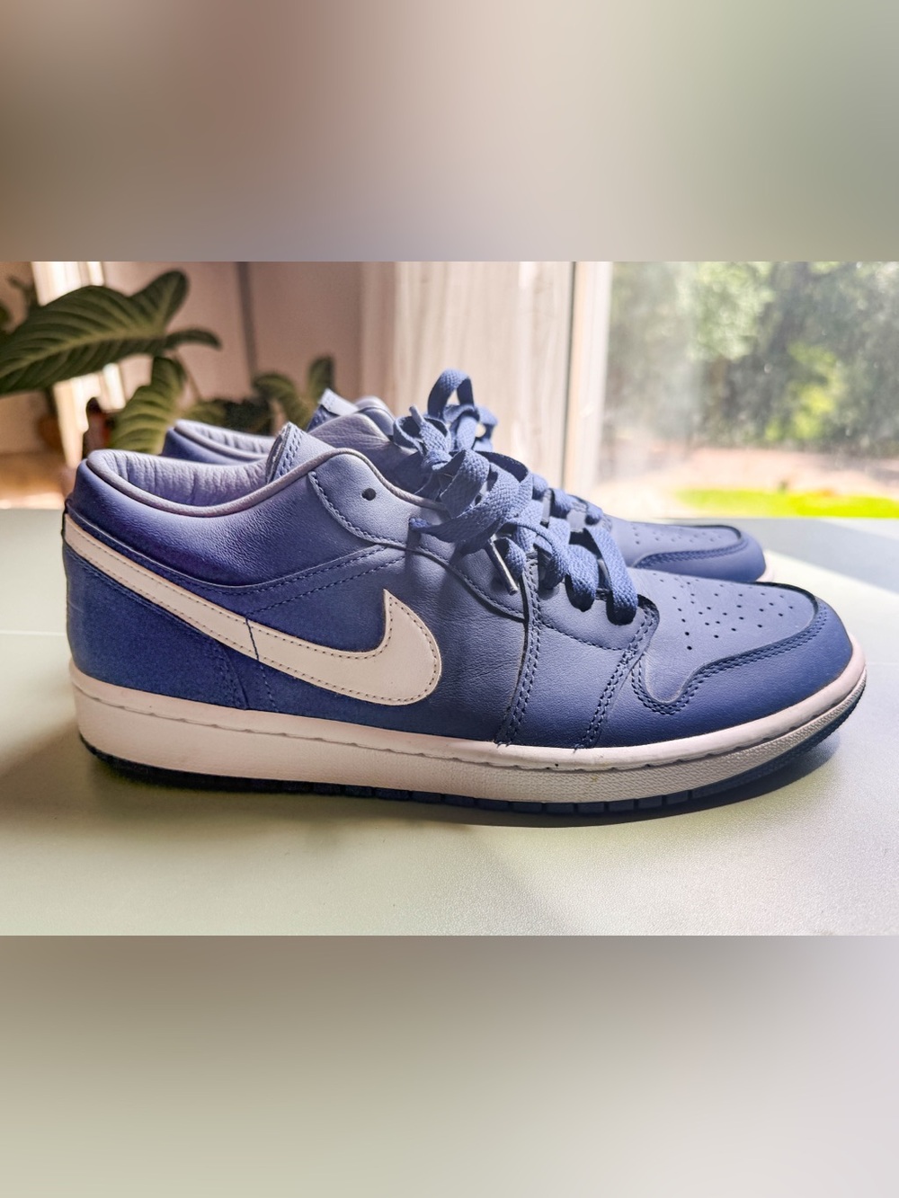 Nike Jordan 1’s Blue with White Swoosh
